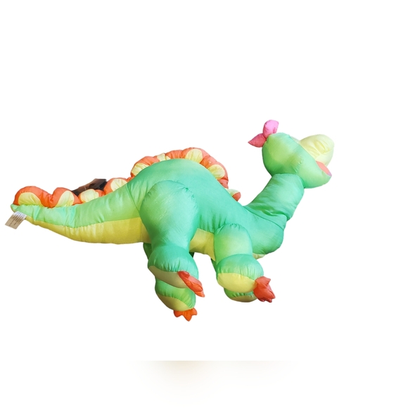 Large vintage dinosaur puffy nylon plush - Picture 3 of 5